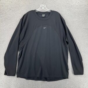 Vtg Y2K NIKE Embroidered‎ Center Check Swoosh Logo Crewneck Sweatshirt Adult 2XL